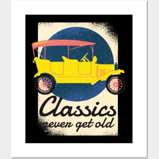 70S vitange RETRO QUOTE LETTERING CLASSICS NEVER GET OLD Posters and Art